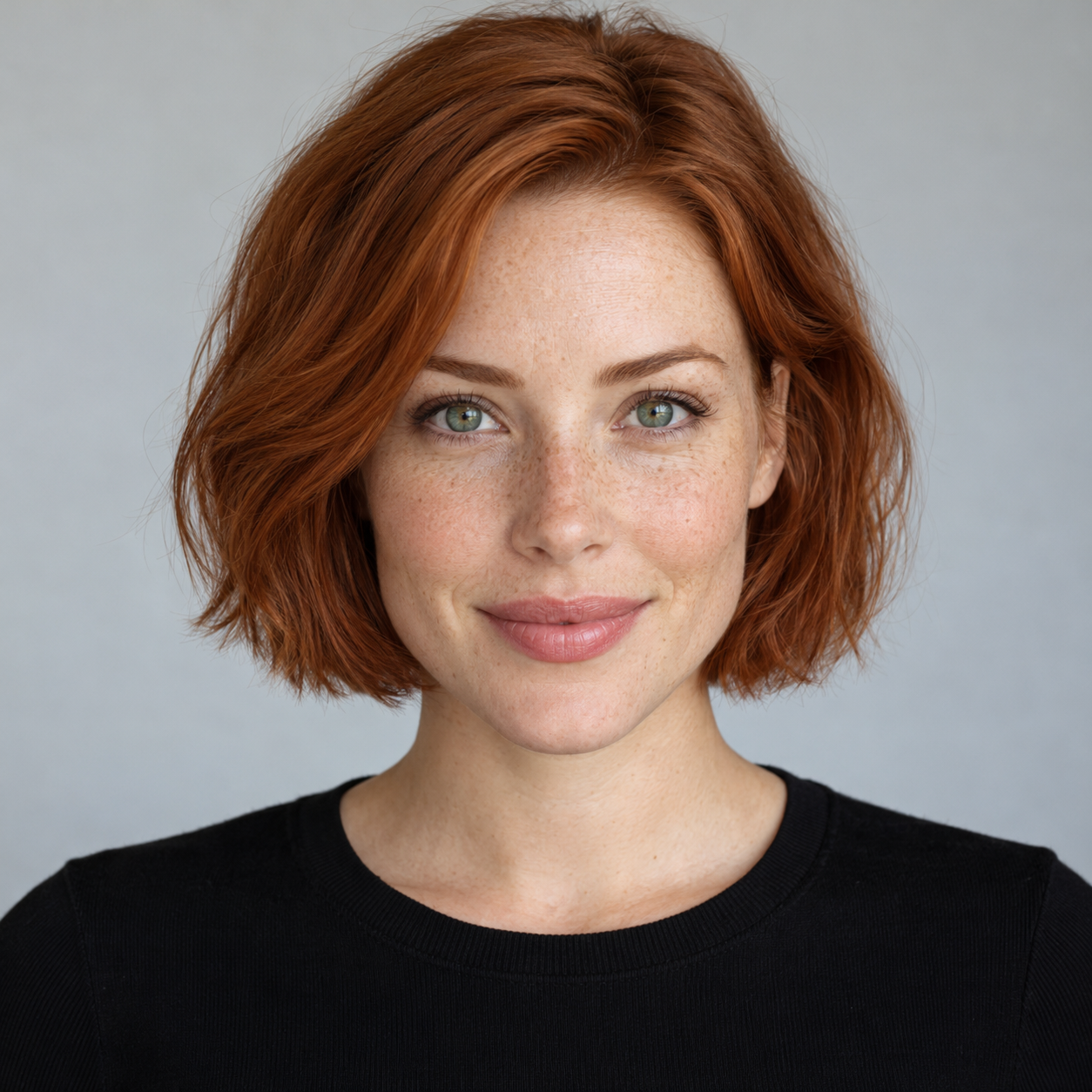 A clear, front-facing portrait in even light